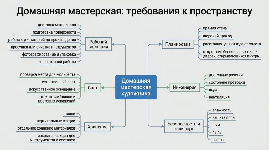 Домашняя мастерская:требования к пространству